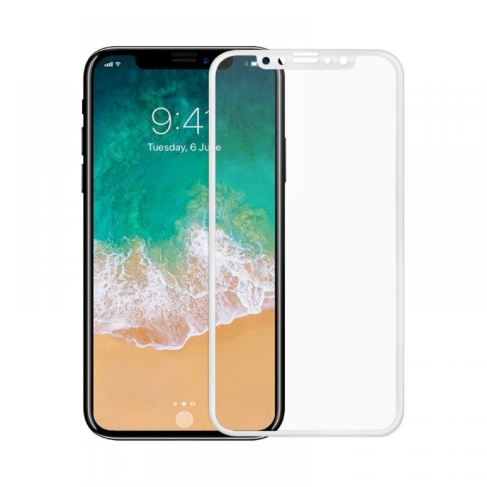 Γυαλι προστασιας  Full 2.5D iPhone X / XS / 11 Pro ασπρο OEM