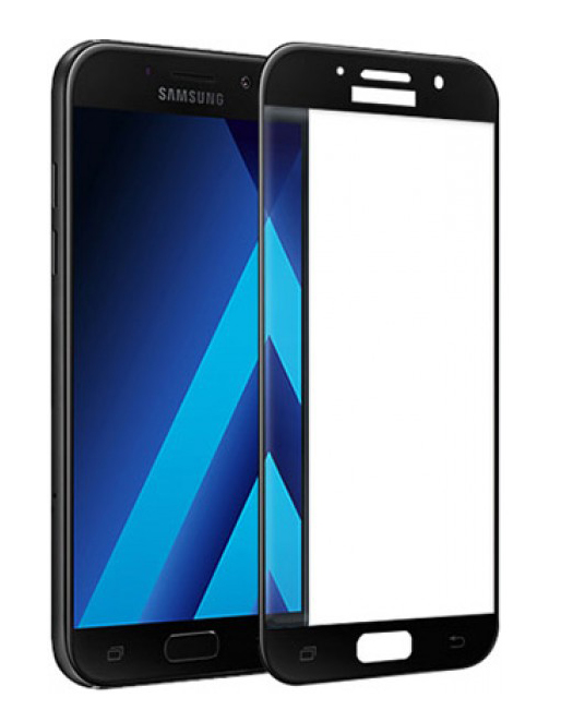POWERTECH Tempered Glass 3D Full Face για Samsung A5 2017, Black