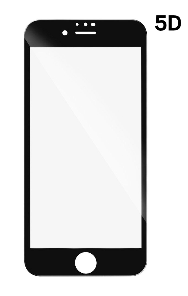 POWERTECH Tempered Glass 5D Full Glue για iPhone 6 Plus , Black