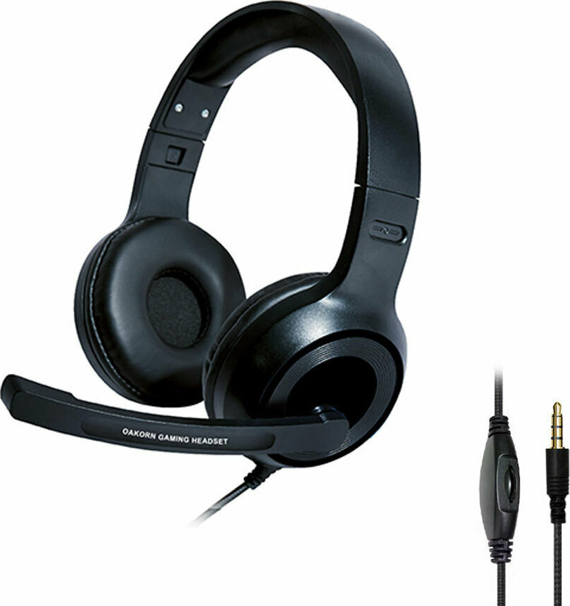 Ακουστικά Mobile headset Oakorn P80 μαύρο κίτρινο